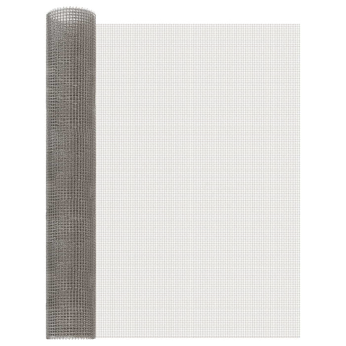 Ecran din plasă 80 x 200 cm 3 Mesh Oțel Inoxidabil 201 Argintiu WALTI
