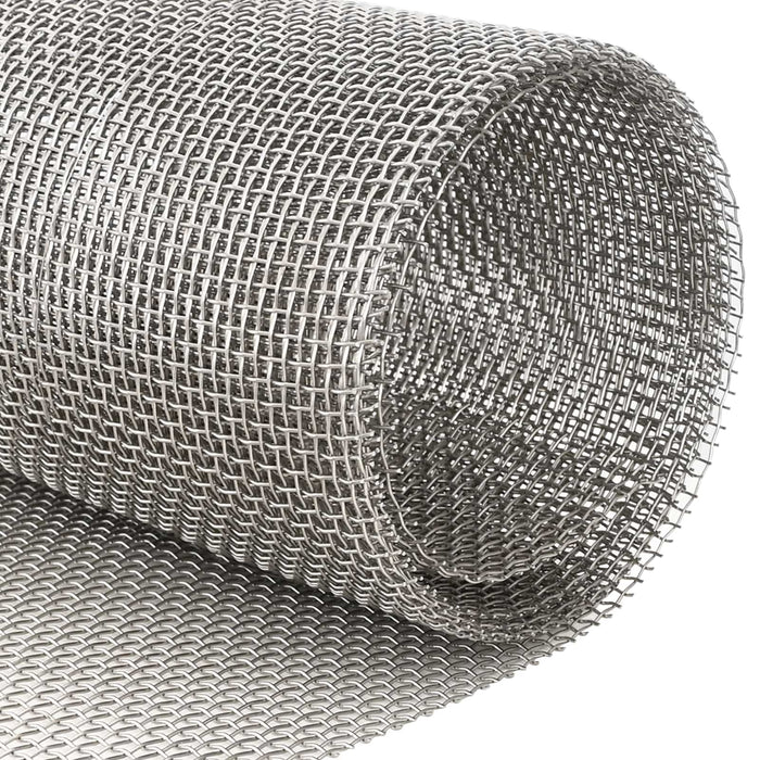 Ecran din plasă 20 x 500 cm 6 Mesh Oțel Inoxidabil 201 Argintiu WALTI