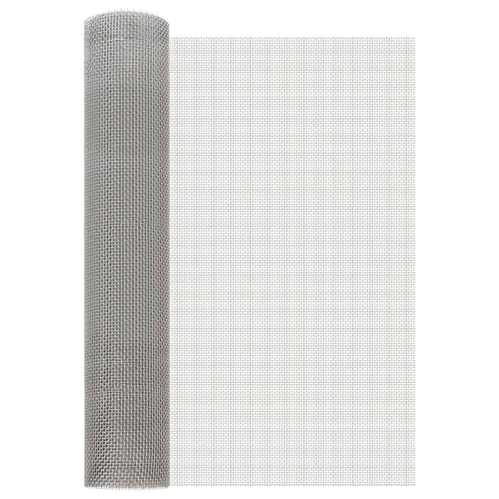 Ecran din plasă 60 x 500 cm 6 Mesh Oțel Inoxidabil 201 Argintiu WALTI