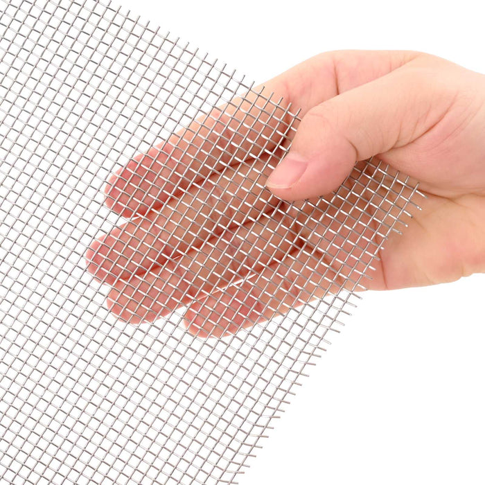 Ecran din plasă 40 x 200 cm 8 Mesh Oțel Inoxidabil 201 Argintiu WALTI