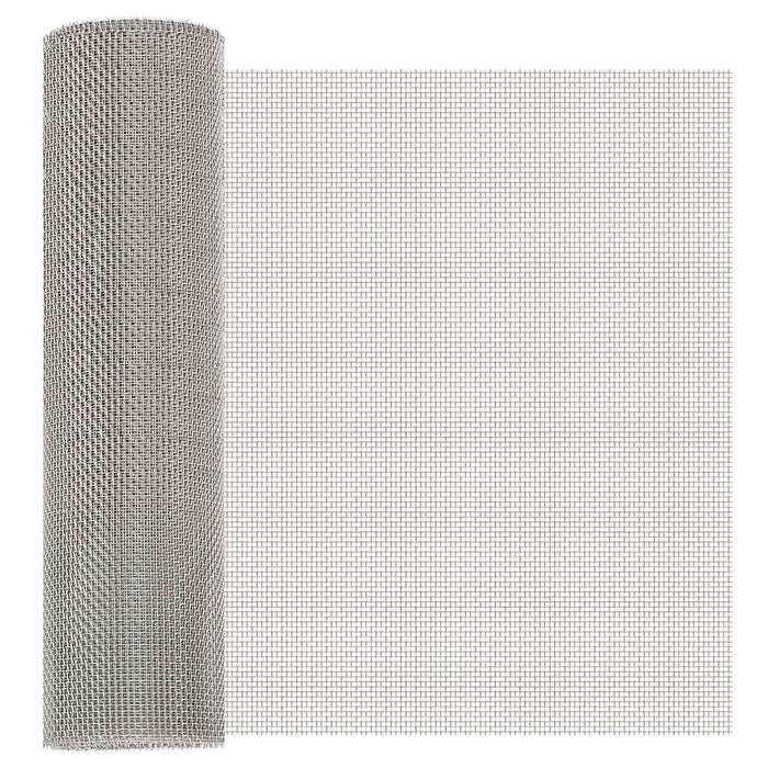 Ecran din plasă 40 x 200 cm 8 Mesh Oțel Inoxidabil 201 Argintiu WALTI