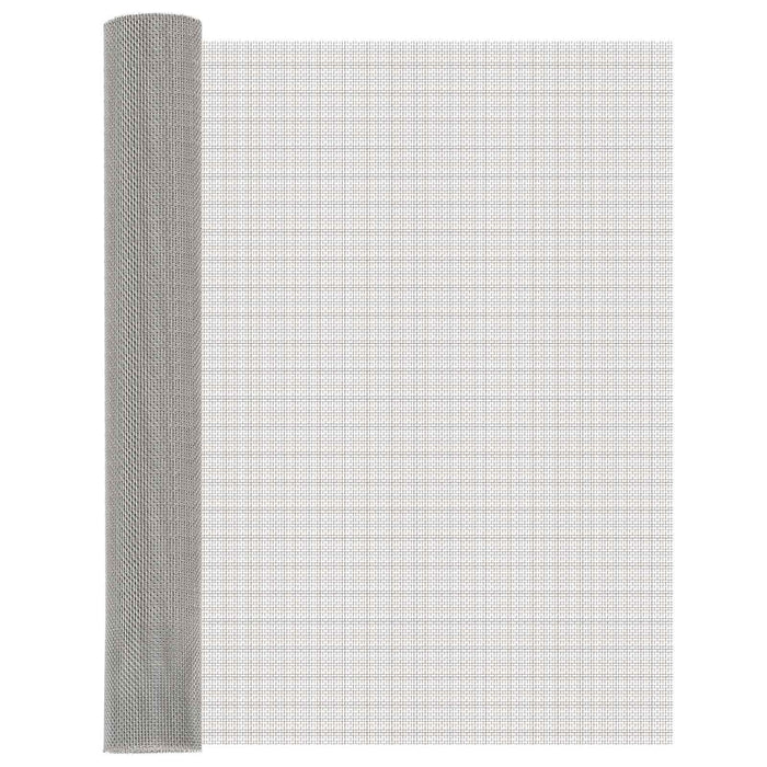 Ecran din plasă 80 x 500 cm 8 Mesh Oțel Inoxidabil 201 Argintiu WALTI