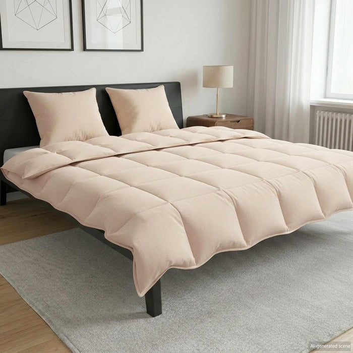 Pilotă de vară Bej 240 x 260 cm 100% Kapok natural WALTI