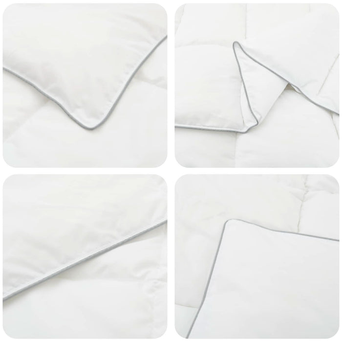 Set Pernă și Cuvertură Alb 135 x 220 cm Fibră de bambus - WALTI WALTI