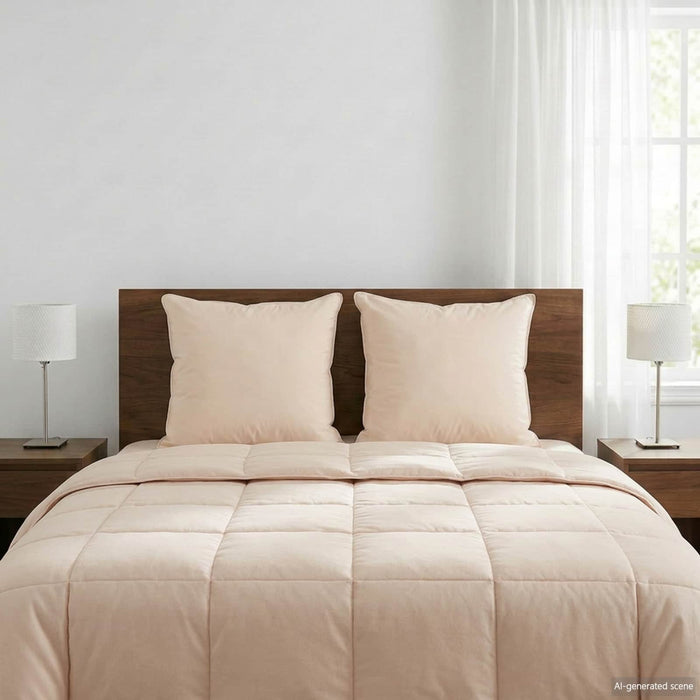 Pernă 2 pcs Bej 60 x 60 cm Fibră Kapok WALTI