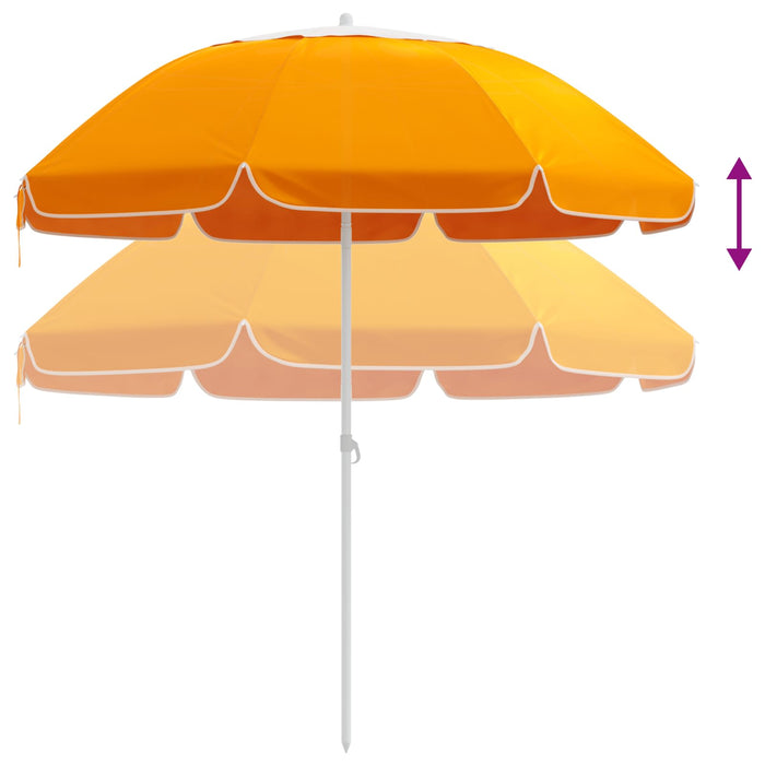 Parasol de Grădină 160 cm Poliester 170T Portocaliu WALTI