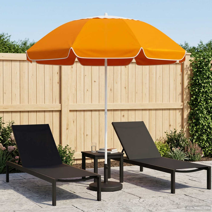 Parasol de Grădină 240 cm Poliester 170T Portocaliu WALTI
