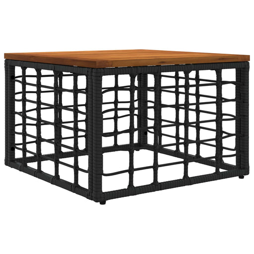 Masă de Grădină Negru și natural 55 x 55 x 37 cm - WALTI WALTI