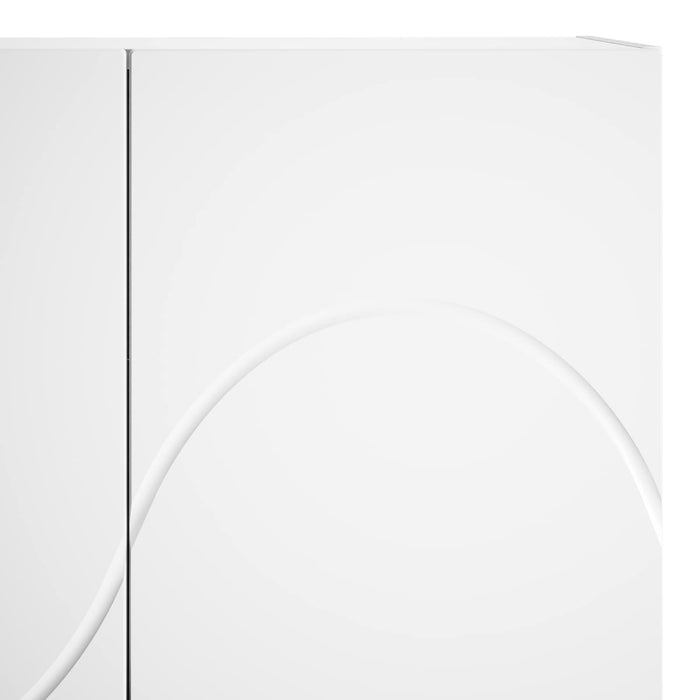 Bufet Alb 79 x 41 x 151 cm Lemn prelucrat WALTI