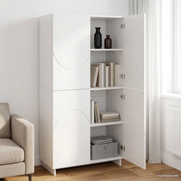 Bufet Alb 79 x 41 x 151 cm Lemn prelucrat WALTI