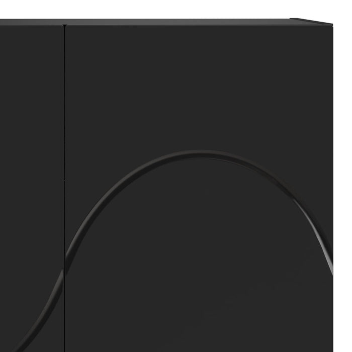 Bufet Negru 79 x 41 x 151 cm Lemn prelucrat WALTI