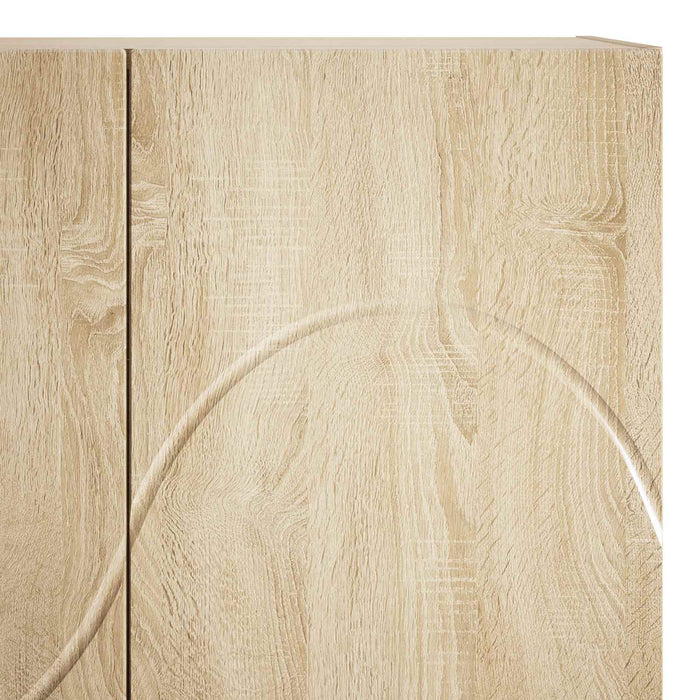 Bufet Stejar Sonoma 79x41x151 cm Lemn prelucrat WALTI