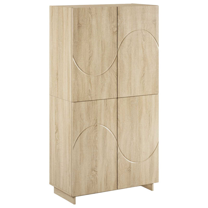 Bufet Stejar Sonoma 79x41x151 cm Lemn prelucrat WALTI