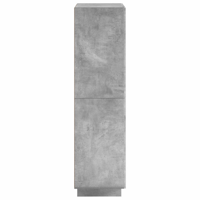 Bufet Gri Beton 79 x 41 x 151 cm Lemn prelucrat WALTI