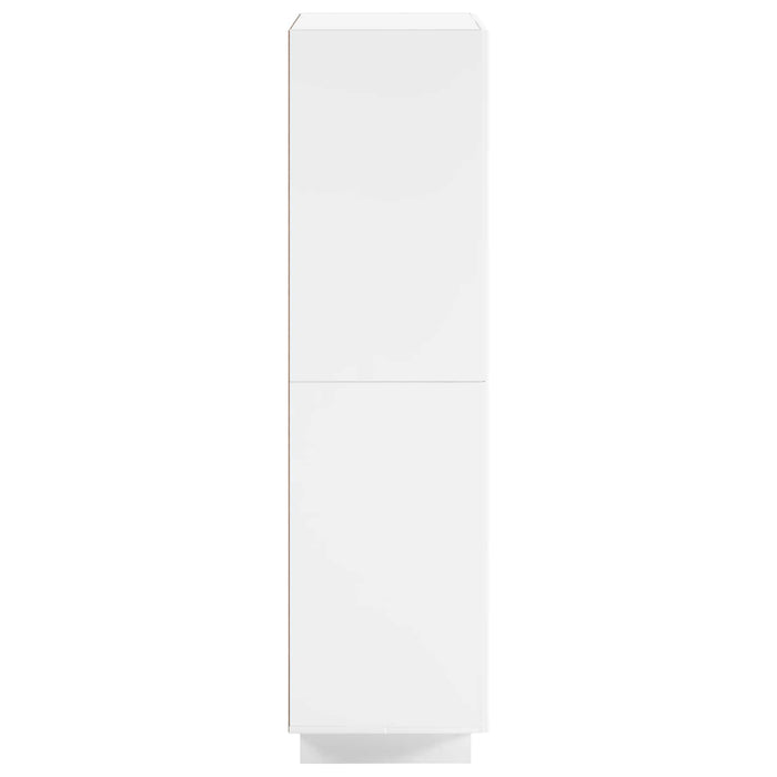 Bufet Alb foarte lucios 79 x 41 x 151 cm Lemn prelucrat WALTI