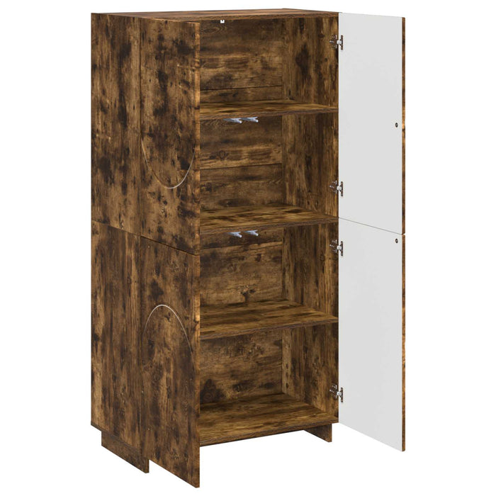 Bufet Stejar fumuriu 79 x 41 x 151 cm Lemn prelucrat WALTI