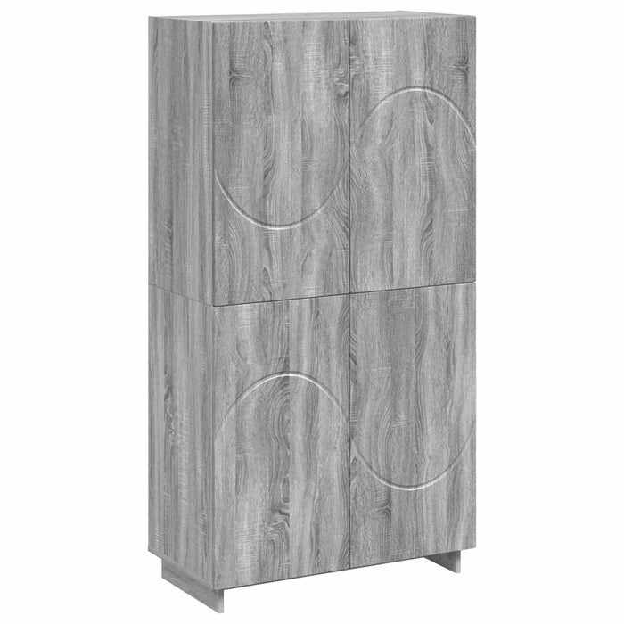 Bufet Sonoma gri 79 x 41 x 151 cm Lemn prelucrat WALTI