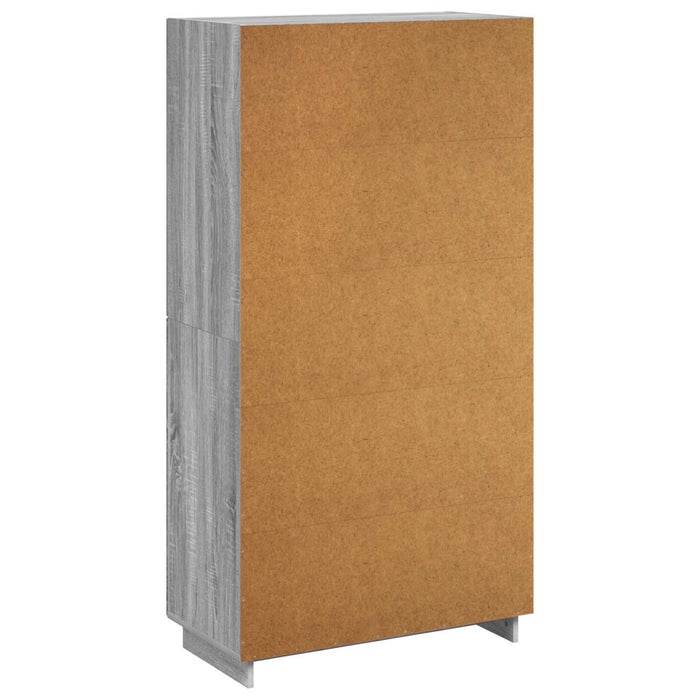Bufet Sonoma gri 79 x 41 x 151 cm Lemn prelucrat WALTI