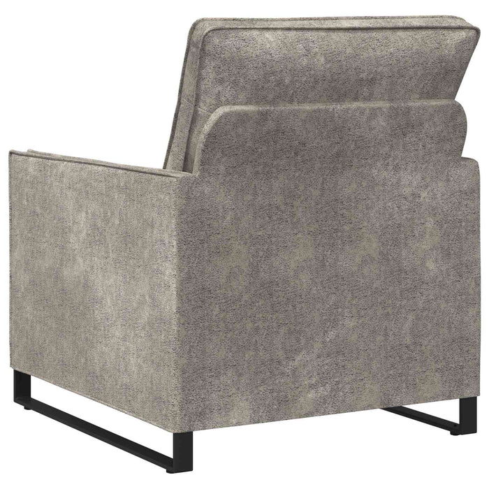 Fotoliu Gri deschis 70 x 81 x 82 cm Material din microfibră WALTI