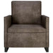 Sofa single Gri închis 70 x 81 x 82 cm Material din microfibră - WALTI WALTI