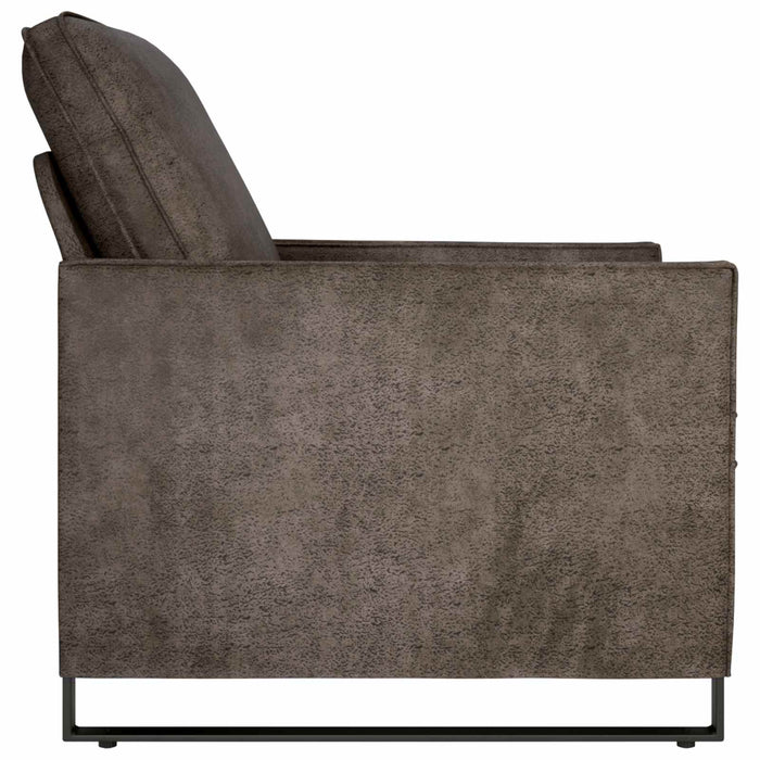 Sofa single Gri închis 70 x 81 x 82 cm Material din microfibră - WALTI WALTI