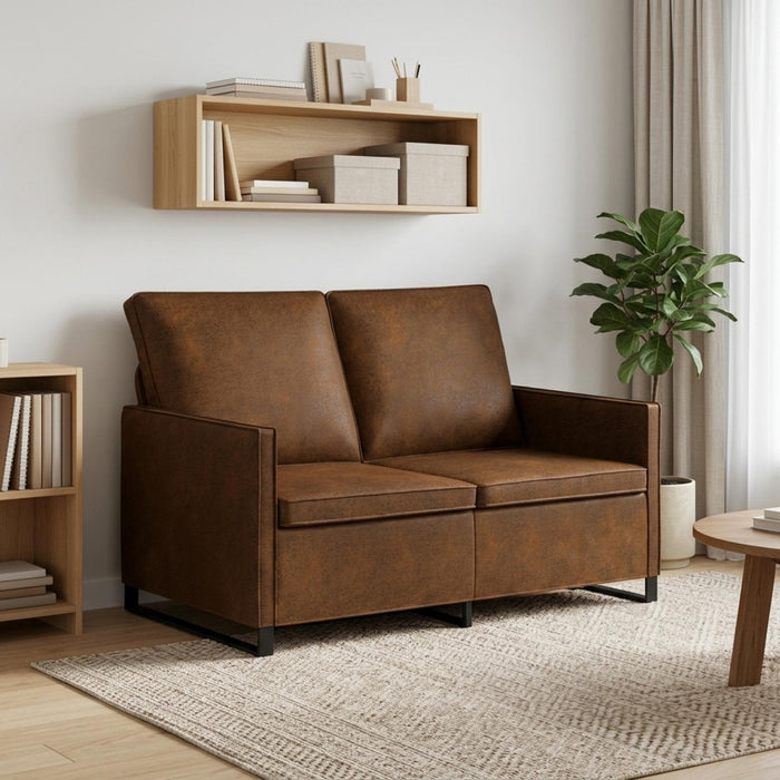 Canapea cu 2 locuri Maro 130 x 81 x 82 cm WALTI