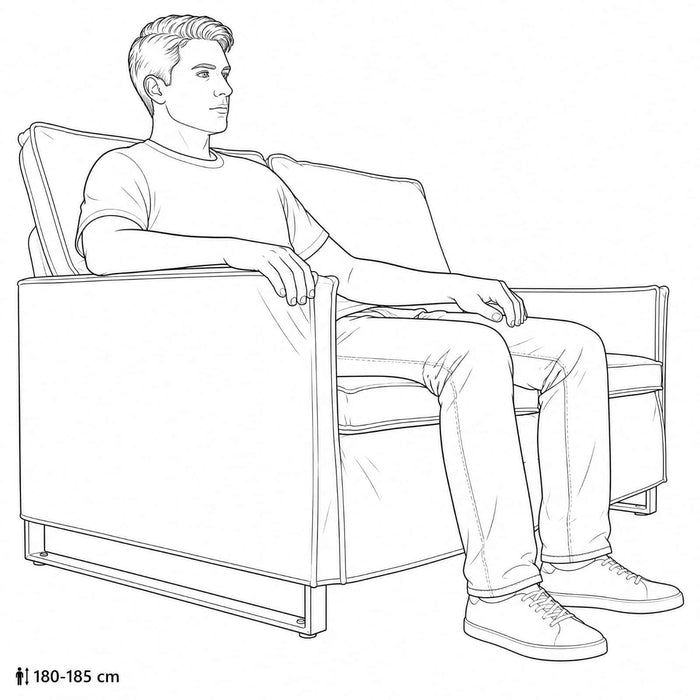 Canapea cu 2 locuri Maro 150 x 81 x 82 cm WALTI