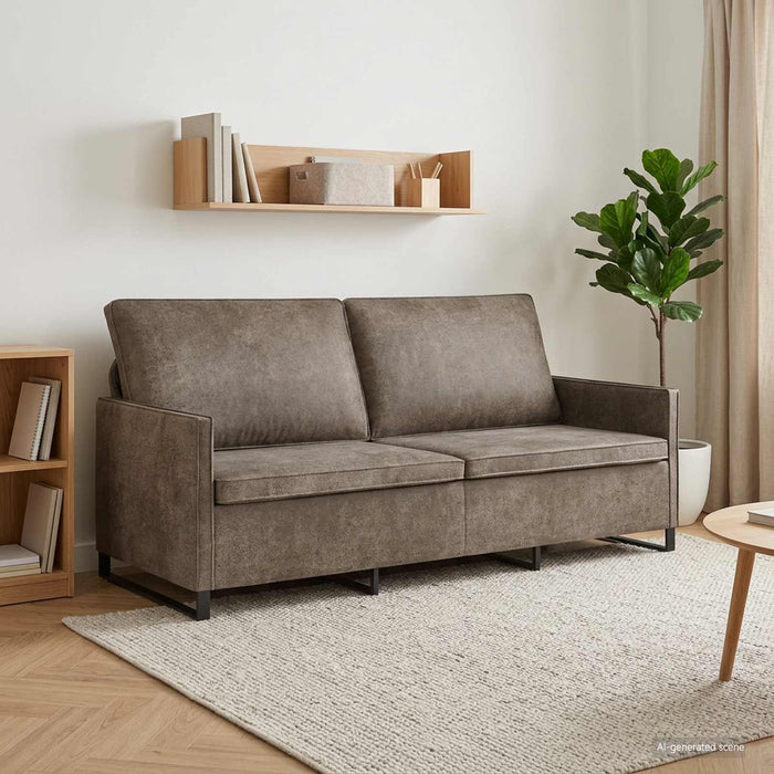 Sofă cu 3 locuri Gri închis 190 x 81 x 82 cm WALTI