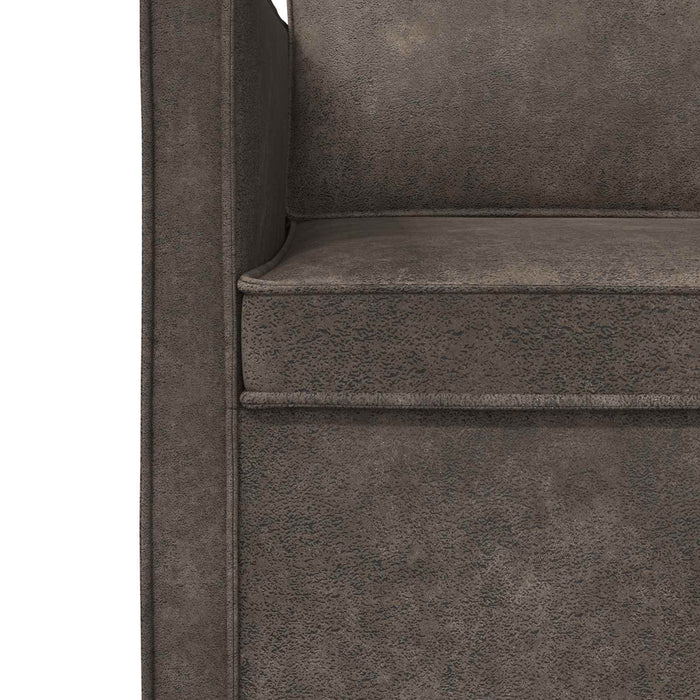 Sofă cu 3 locuri Gri închis 220 x 81 x 82 cm WALTI
