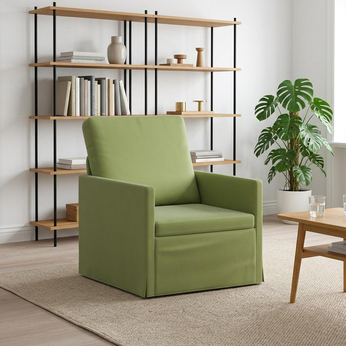 Fotoliu Verde deschis 70 x 81 x 82 cm Catifea WALTI