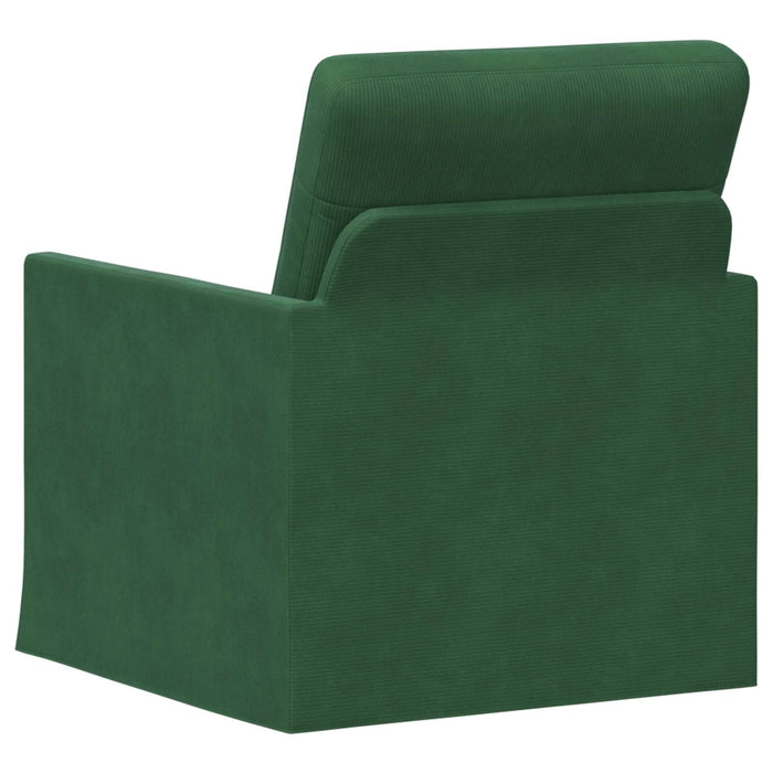 Fotoliu Verde Junglă 70 x 81 x 82 cm Țesătură din corduroy WALTI