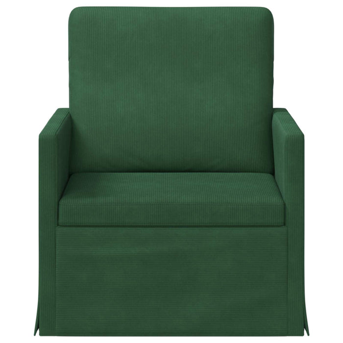 Fotoliu Verde Junglă 70 x 81 x 82 cm Țesătură din corduroy WALTI