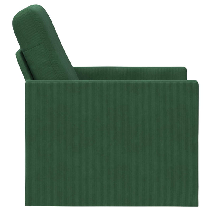 Fotoliu Verde Junglă 70 x 81 x 82 cm Țesătură din corduroy WALTI