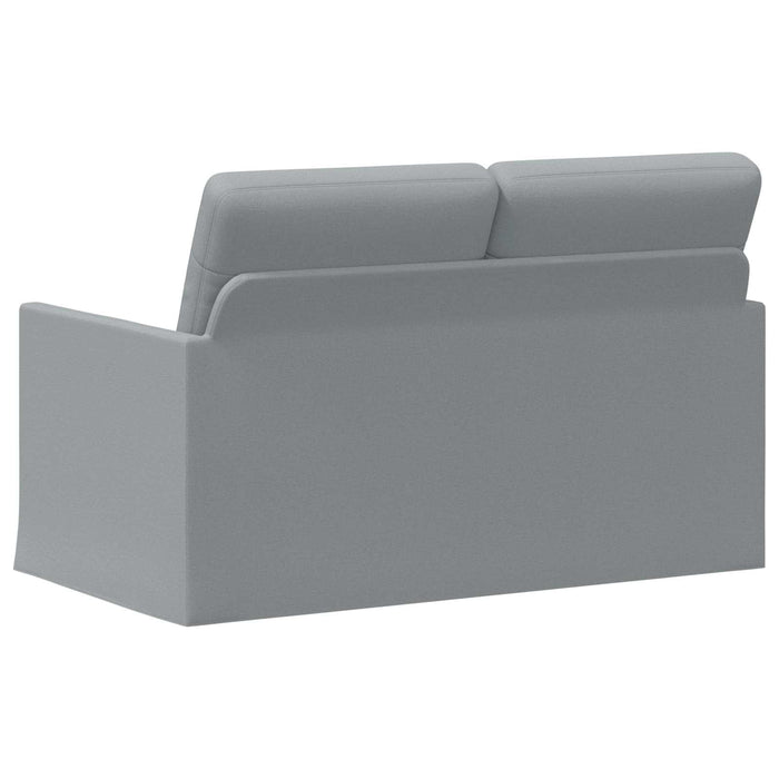 Canapea cu 2 locuri Gri deschis 130 x 81 x 82 cm Țesătură WALTI