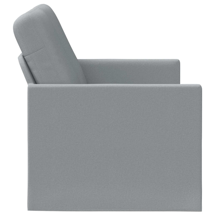 Canapea cu 2 locuri Gri deschis 130 x 81 x 82 cm Țesătură WALTI