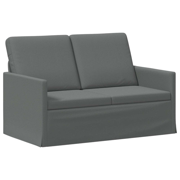 Canapea cu 2 locuri Gri închis 130 x 81 x 82 cm Țesătură WALTI