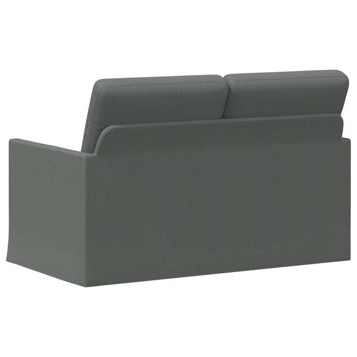 Canapea cu 2 locuri Gri închis 130 x 81 x 82 cm Țesătură WALTI