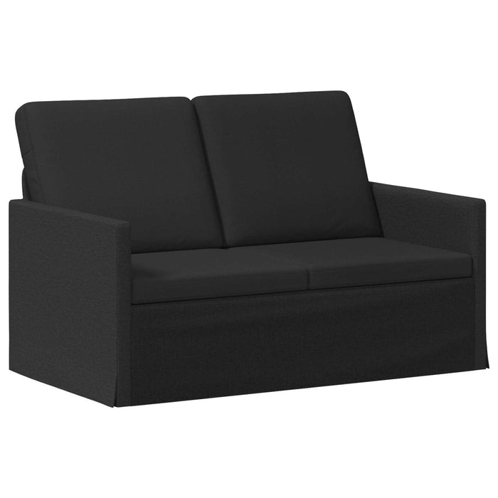 Canapea cu 2 locuri Negru 130 x 81 x 82 cm Țesătură WALTI