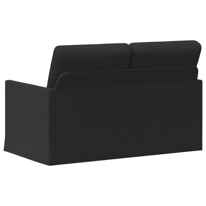Canapea cu 2 locuri Negru 130 x 81 x 82 cm Țesătură WALTI