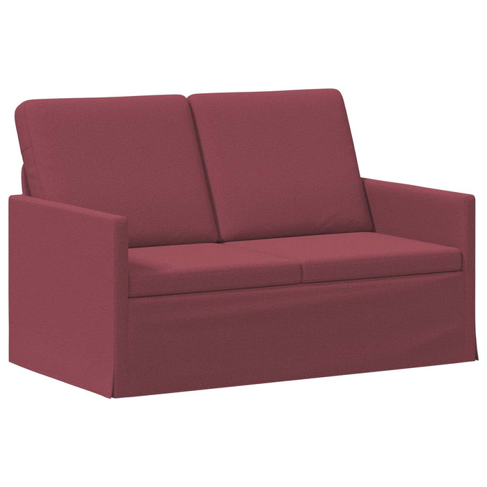 Canapea cu 2 locuri Roșu Vin 130 x 81 x 82 cm Țesătură WALTI
