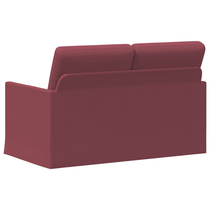 Canapea cu 2 locuri Roșu Vin 130 x 81 x 82 cm Țesătură WALTI