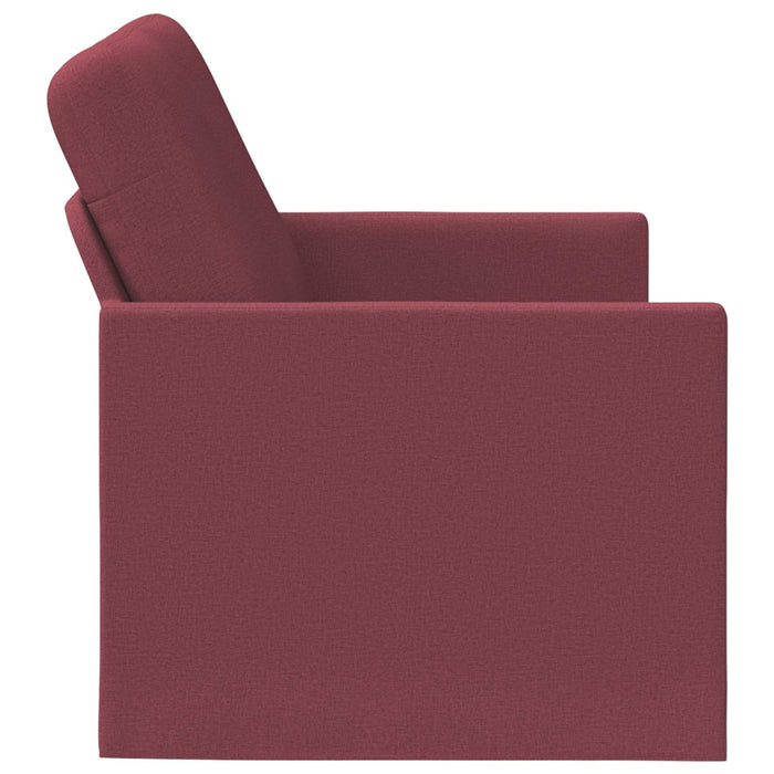 Canapea cu 2 locuri Roșu Vin 130 x 81 x 82 cm Țesătură WALTI