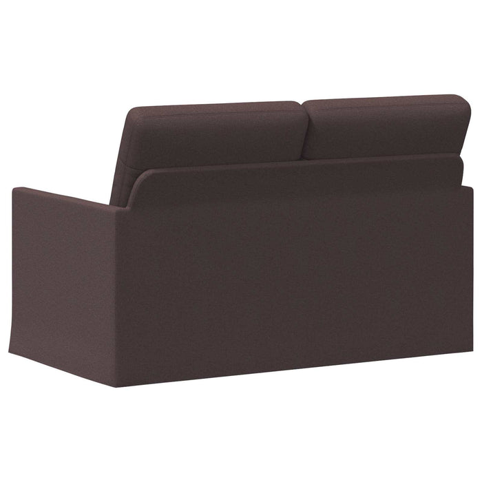 Canapea cu 2 locuri Maro închis 130 x 81 x 82 cm Țesătură WALTI