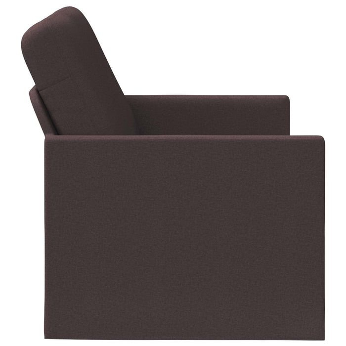 Canapea cu 2 locuri Maro închis 130 x 81 x 82 cm Țesătură WALTI