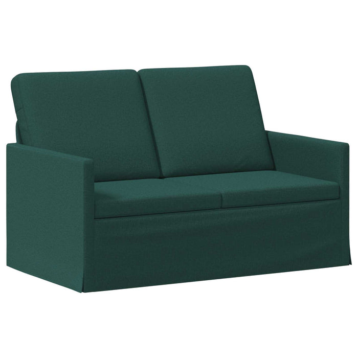 Canapea cu 2 locuri Verde închis 130 x 81 x 82 cm Țesătură WALTI