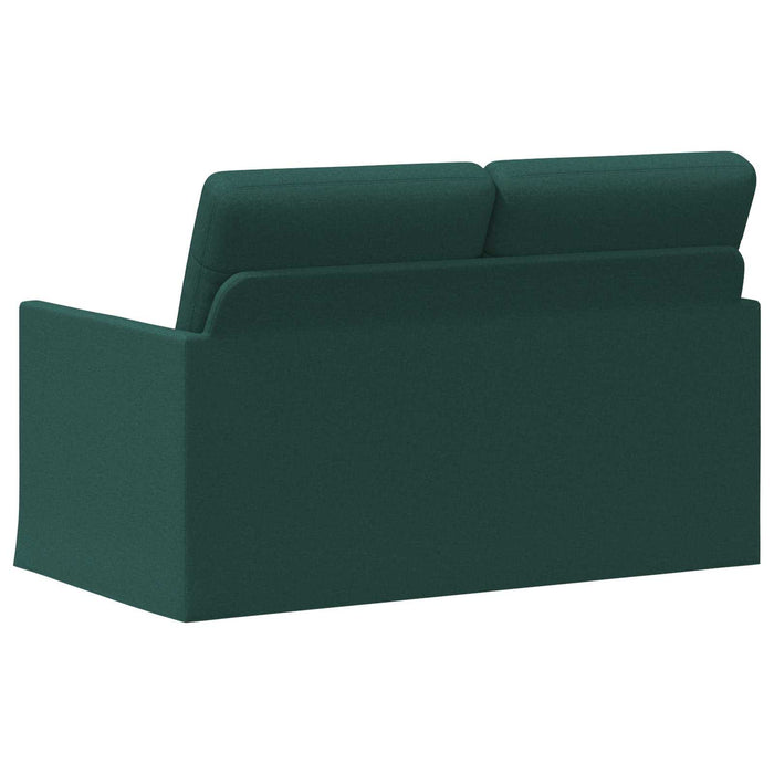 Canapea cu 2 locuri Verde închis 130 x 81 x 82 cm Țesătură WALTI