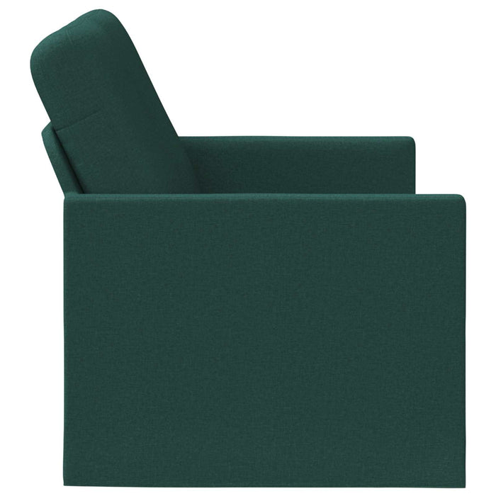 Canapea cu 2 locuri Verde închis 130 x 81 x 82 cm Țesătură WALTI