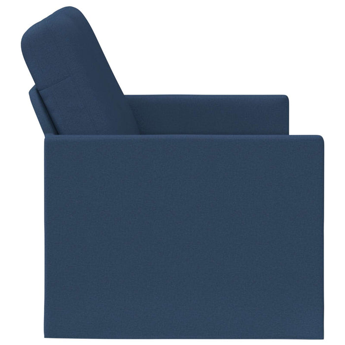 Canapea cu 2 locuri albastru 130 x 81 x 82 cm Țesătură WALTI
