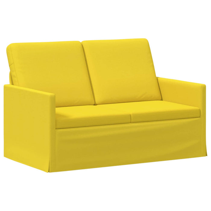 Canapea cu 2 locuri Galben Deschis 130 x 81 x 82 cm Țesătură WALTI