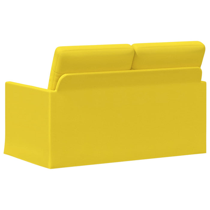 Canapea cu 2 locuri Galben Deschis 130 x 81 x 82 cm Țesătură WALTI
